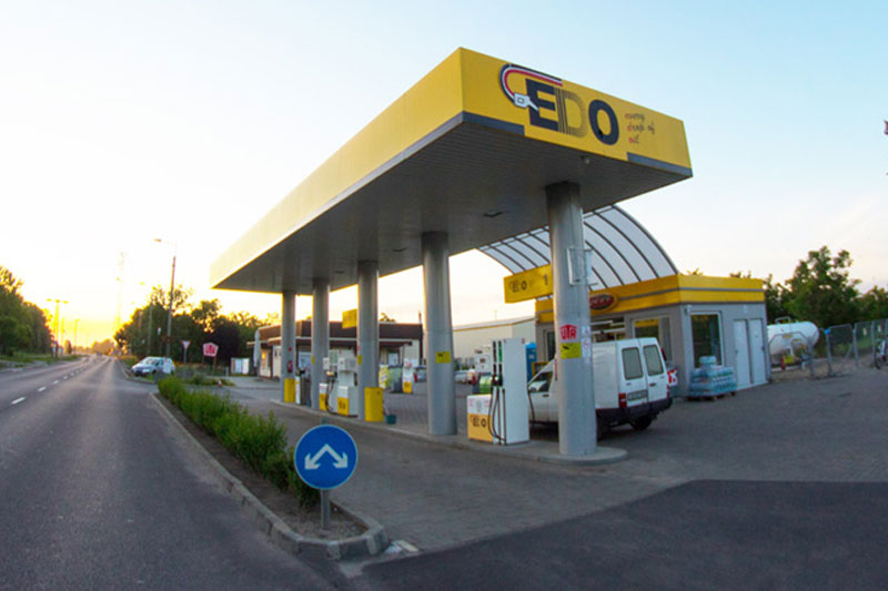 Edo benzinkút Székkutas látkép